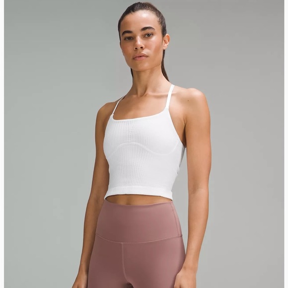 lululemon athletica Tops - Lululemon Strappy Seamless Yoga Shelf Tank